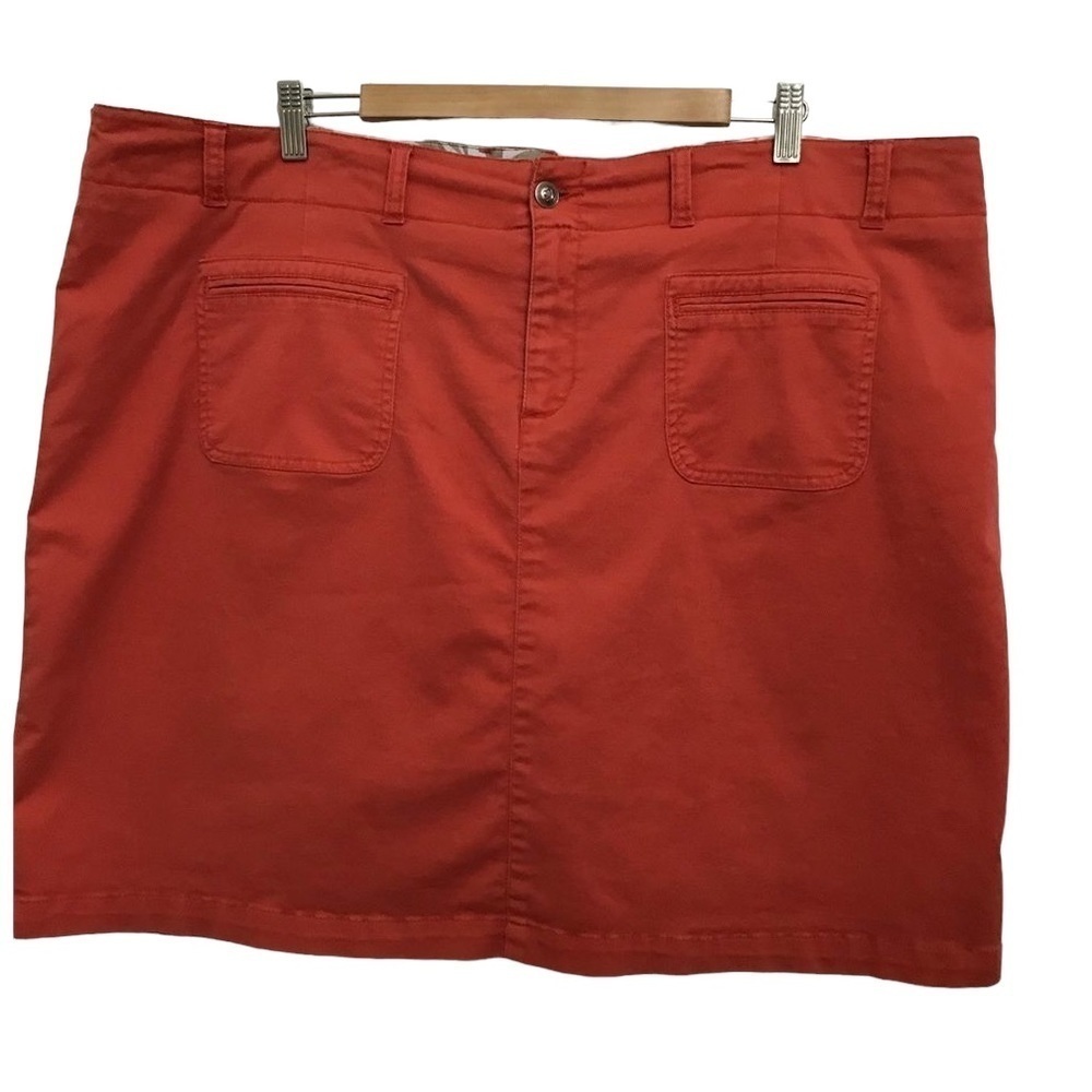 ADDITION-ELLE skort mini skirt shorts orange tangerine plus size pockets size 24